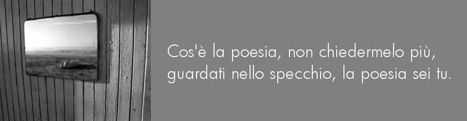 Cos è la poesia, non chiedermelo più.